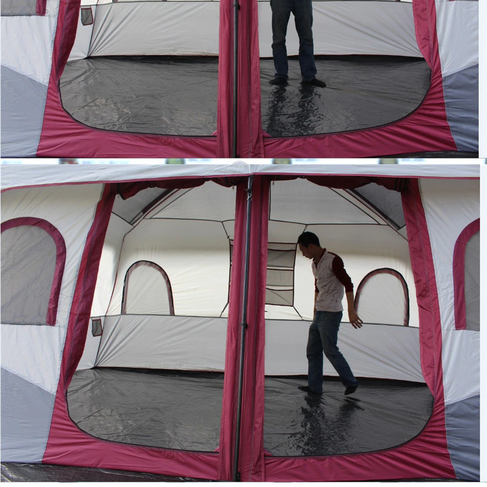 Cheap Goat Tents Large Camping Tent Outdoor Big Family Tent 8 10 12 Person Party Tent Waterproof Cabin Camp Anti UV Marquee Tents Tents 